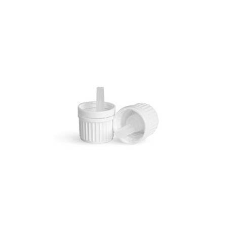 Dropper Cap with Insert DIN18 - WHITE