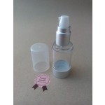 Clear and Aluminium Airless Container 30ml
