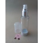 Clear and Aluminium Airless Container 50ml