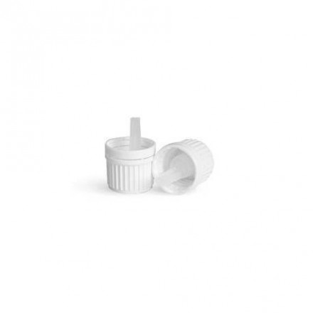 Dropper Cap with Insert DIN18 - WHITE