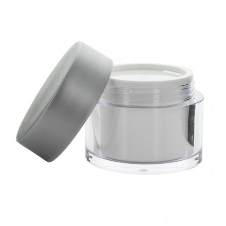 Vasetto 30ml SAN con tappo e sottotappo