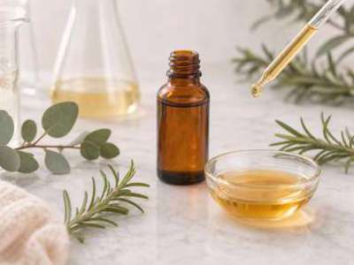 Body massage oil with Dry-Feel Lipid Complex