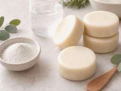 Travel solid shampoo with SCI powder