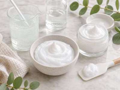Creamy shaving cleansing gel with Disodium Cocoamphodiacetate