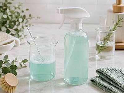 Surface cleaning gel with Sodium Olefin Sulfonate