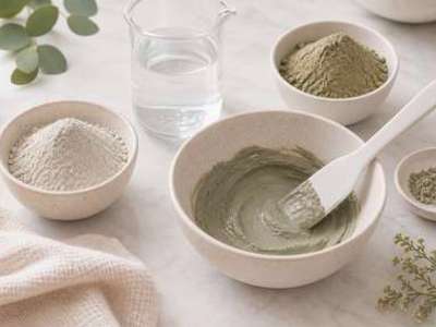 Yellow clay mask