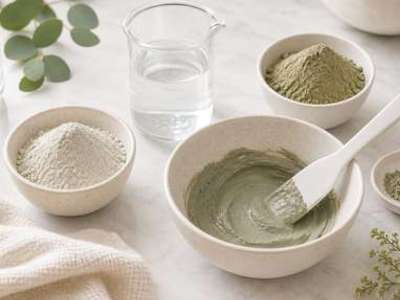 Gentle white clay mask