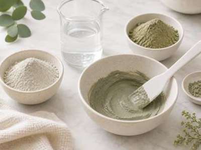 Purifying green clay mask