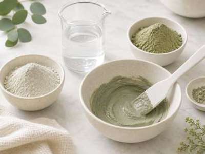 Gentle violet clay mask