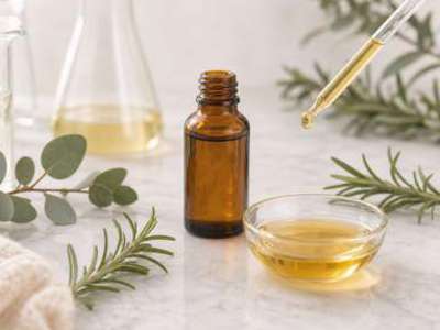 Oil-based facial serum with Satin Olive Lipid Complex