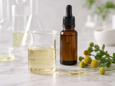 Oil-based facial serum with oil-soluble Acmella
